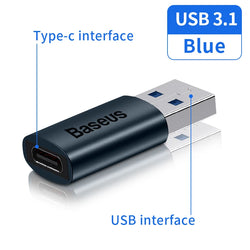 Baseus USB 3.1 OTG-Adapter USB Typ C auf USB-Buchse Konverter für MacBook Pro Air Samsung S22 Xiaomi USB-C USBC OTG-Anschluss