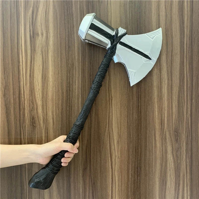 44cm Thor's Hammer Cosplay 1:1 Thunder Hammer Weapons Model Kids Gift Avengers Superhero Role Playing Captain America Iron Man