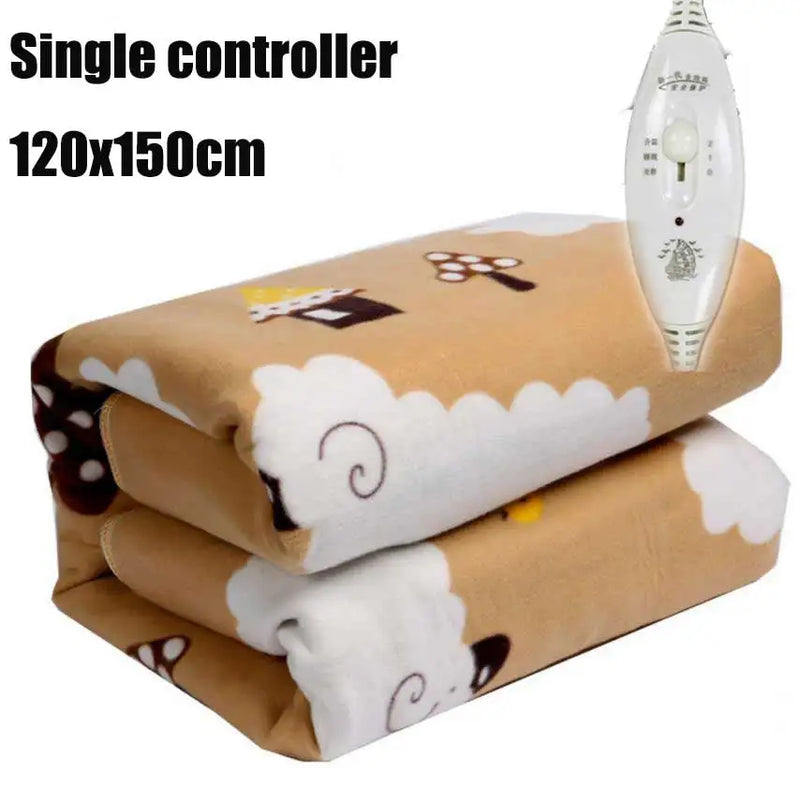 Electric Heating Blanket Automatic Thermostat Warmer Bed Mattress EU Plug 220V Electric Heated Carpets Mat Pad - PST PS Tradings