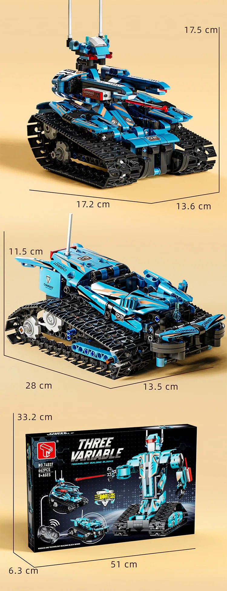 3IN1 City Technical RC Car Robot Excavator Racing Car Building Blocks Remote Control Excavator Truck Bricks Gift Toys for Boys - Property & Safety Tradings