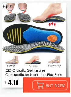 EiD Silicon Gel Insoles Foot Care for Plantar Fasciitis orthopedic Massaging Shoe Inserts Shock Absorption Shoe pad Unisex