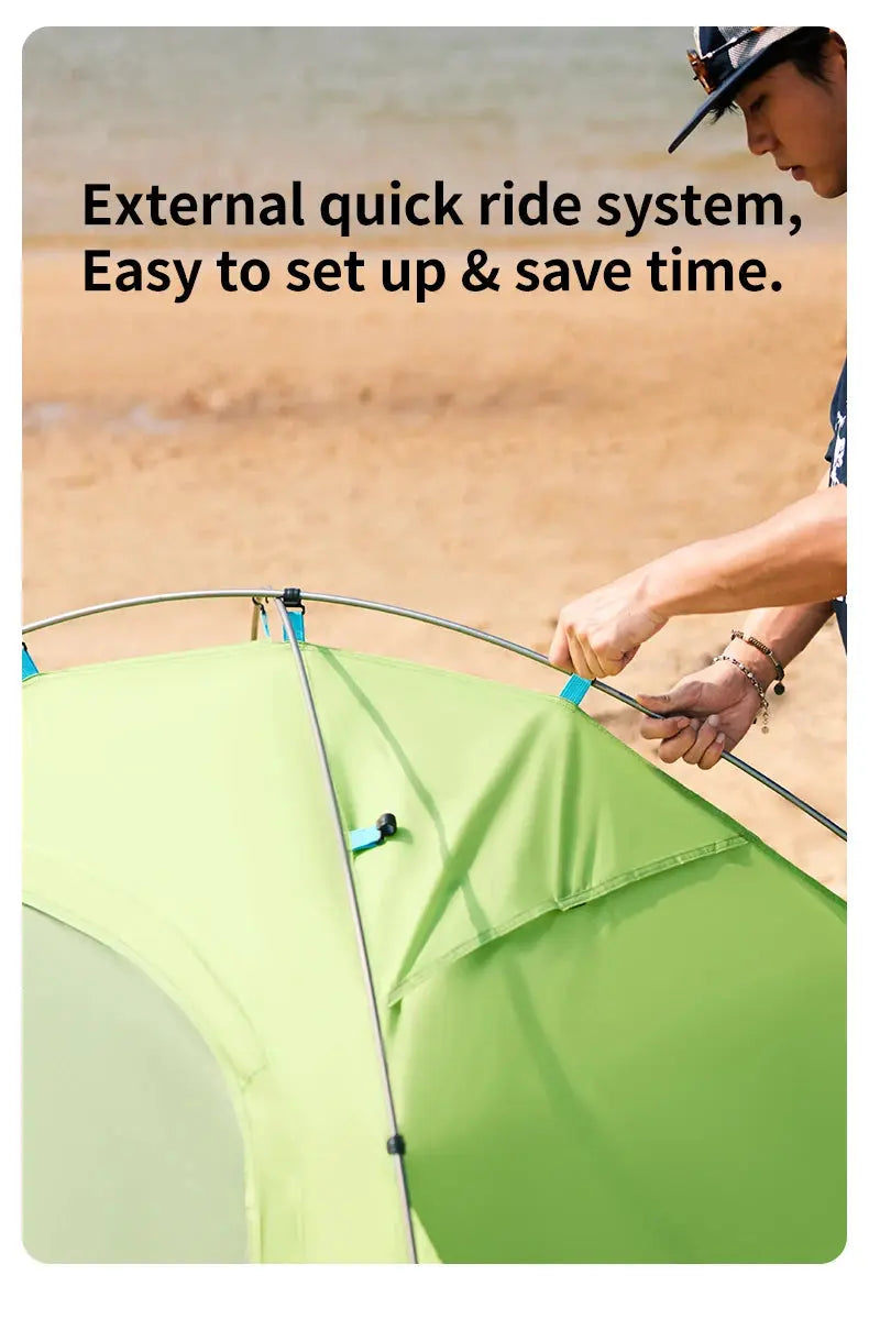 Naturehike 2024 New Camping Tent Large Space Mosquito-repellent Beach Tents Ultralight Quick Set 2 Person Outdoor Hiking Tent - Property & Safety Tradings