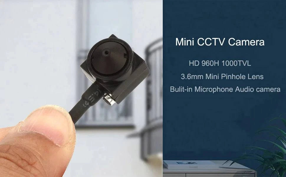 Uvusee CCTV 1/3 CCD 1000TVL 3.7mm wider angle HD Mini Security Surveillance Camera with audio Microphone Mic - PST PS Tradings