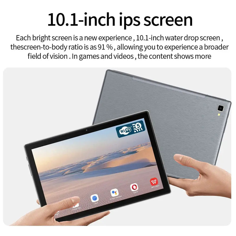 New 10.1 Inch Android Tablets Google Play Octa Core 8GB RAM 128GB ROM Dual SIM 4G LTE Phone Call Bluetooth WiFi GPS Tablet Pc - Property & Safety Tradings