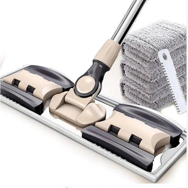 Extended Mopa Rectangular Household Vileda Mop Floor Tiles Cleaning 360 Rotation Magic Dusting Microfiber Pad Lazy Tool 150cm - PST PS Tradings