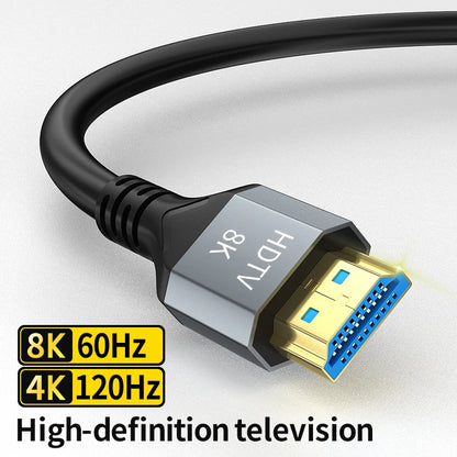 8K HDMI 2.1 Kabel 4K@120Hz 8K@60Hz 48Gbps EARC ARC HDCP Ultra High Speed HDR für RTX Videokabel PC Laptop Projektor HD TV PS5