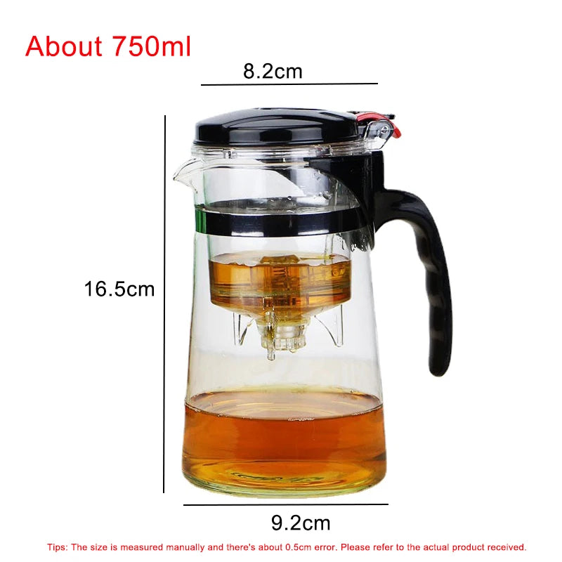 Hohe qualität Hitze Beständig Glas Tee topf Chinesische teegeschirr kung fu Tee-Set Puer Wasserkocher Kaffee Glas topf Bequem Büro teekanne