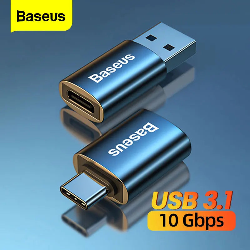 Baseus USB 3.1 OTG-Adapter USB Typ C auf USB-Buchse Konverter für MacBook Pro Air Samsung S22 Xiaomi USB-C USBC OTG-Anschluss