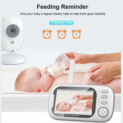 Baby Monitor With Camera 3.5 inch LCD Electronic Babysitter 2 Way Audio Night Vision Video Baby Nanny Radio Better than VB603 - Property & Safety Tradings