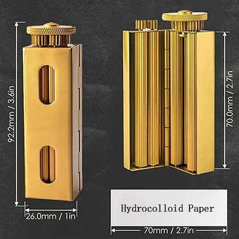 Antique Style Brass Cigarette maker Material Manual Mechanical Feeling Tobacco Rolling Machine Retro Nostalgia 70MM Paper Roller - Property & Safety Tradings