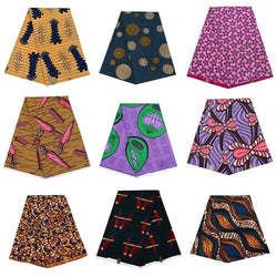 African Wax Prints Fabric New veritablewax 2022 Ankara Bazin High Quality 6 Yards African Fabric For Party Dress A-8 - Property & Safety Tradings