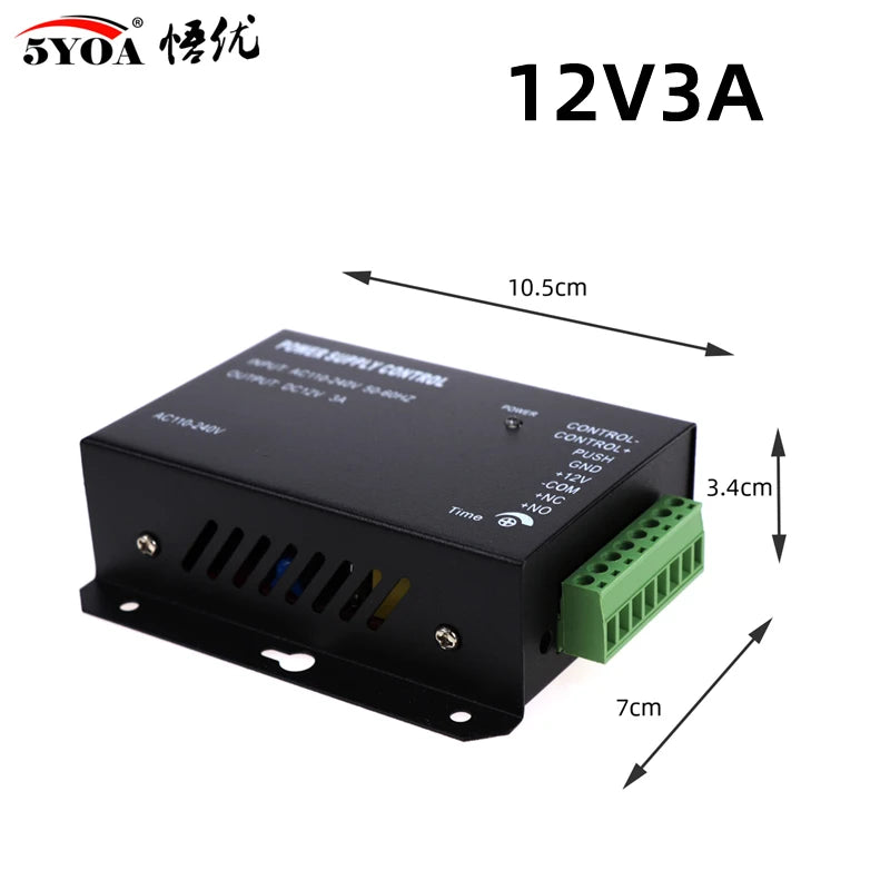 DC 12V Door Access Control system Switch Power Supply 3A 5A / AC 110~260V RFID Fingerprint Access Control System - PST PS Tradings