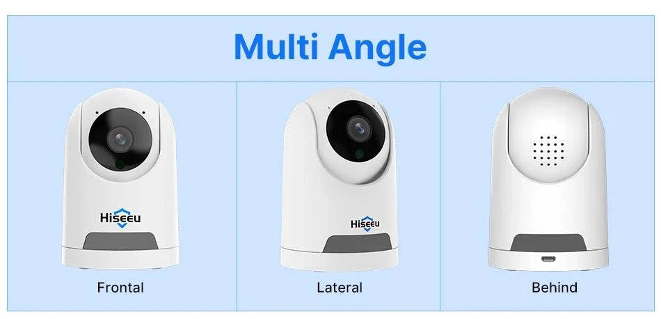 Hiseeu 2K 4MP PTZ IP Camera WIFI Wireless Smart Home Security Surveillance Camera Two-way Audio Indoor Baby Pet Monitor Camera - Property & Safety Tradings