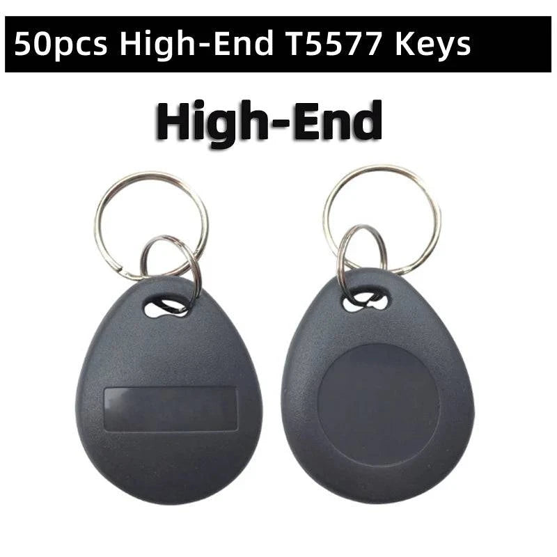 50pcs/lot EM4305 T5577 125khz Copy Rewritable Writable Rewrite keyfobs RFID Tag Key Ring Card Proximity Token Badge Duplicate - Property & Safety Tradings