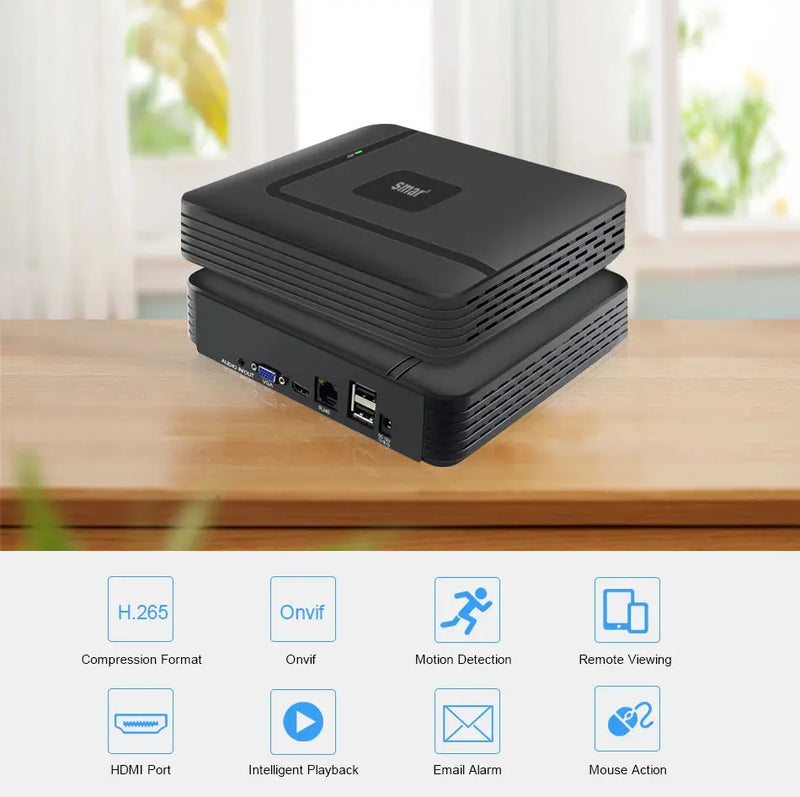 Smar H.265 CCTV NVR 8CH 9CH 16CH 32CH For 5MP 4K IP Camera Support Face Detection Email Alart Video DVR Recorder XMEYE APP Onvif - Property & Safety Tradings