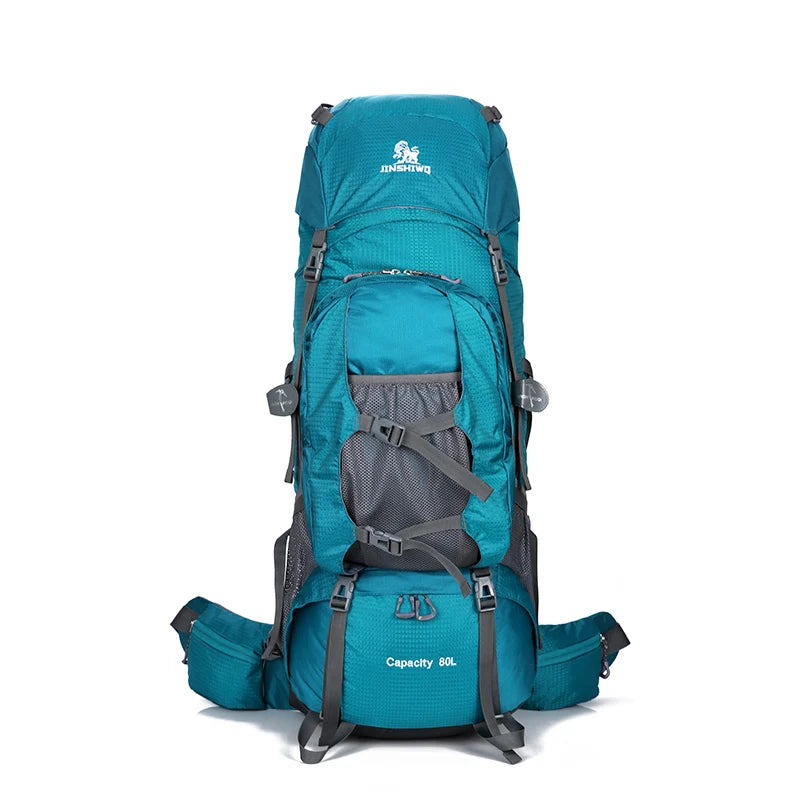 80L Camping Wandern Rucksäcke Große Außen Tasche Rucksack Nylon superlight Sport Reisetasche Aluminium legierung unterstützung 1,65 kg