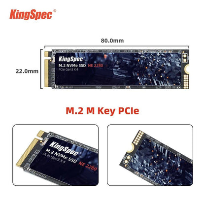 KingSpec M2 SSD NVMe 256GB 512GB 1TB 128GB M.2 NMVe 2280 PCIe 3.0 Hard Disk Internal Solid State Drive for Laptop Desktop - PST PS Tradings