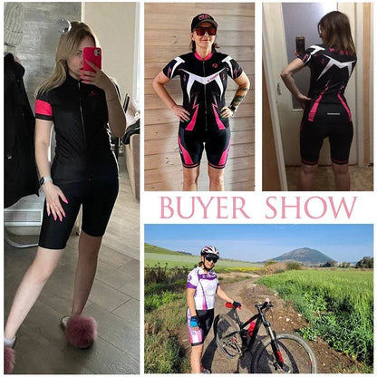 X-Tiger Women's Cycling Jersey Set Summer Anti-UV Cycling Bicycle Clothing Quick-Dry Mountain Female Bike Clothes Cycling Set - Property & Safety Tradings