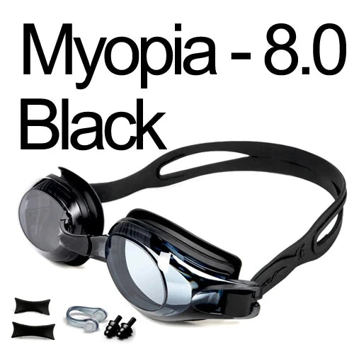 Swimming Goggles Myopia Professional Anti-fog UV Swimming Glasses Men Women Silicone Diopters Swim Sports Eyewear Optional Case - PST PS Tradings