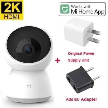 Smart Camera 2K WiFi Night Vision Webcam 2K 1296P HD Video IP 360 Angle Camera Baby Security Monitor for Xiaomi Mihome APP