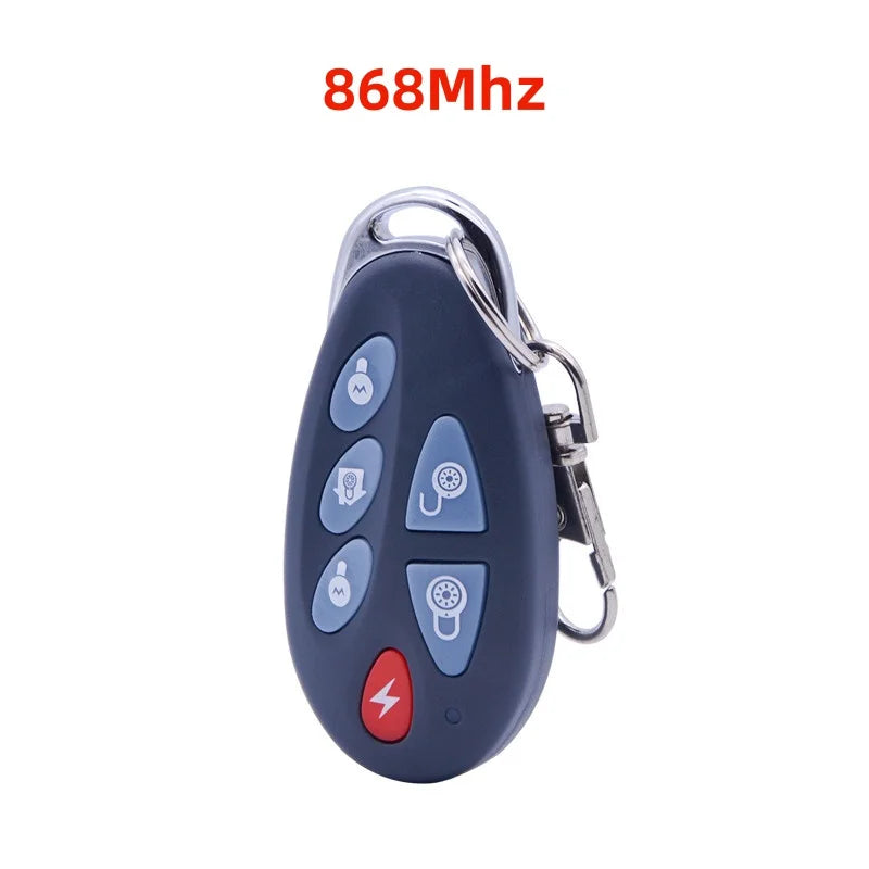 Focus 433Mhz or 868Mhz PB-403R Remote Control Arm Disarm Home Arm SOS 6 Key Function Wireless Alarm Remote Keyfob - PST PS Tradings