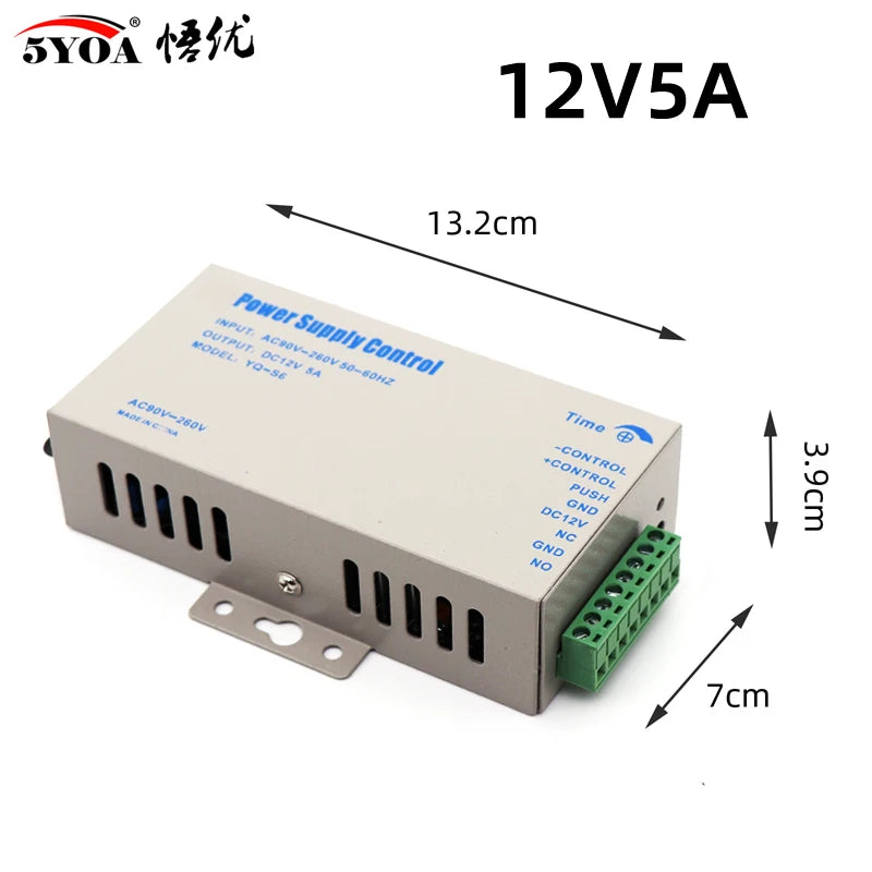 DC 12V Door Access Control system Switch Power Supply 3A 5A / AC 110~260V RFID Fingerprint Access Control System - PST PS Tradings