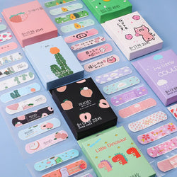 20pcs Cute Cartoon Patterned Curved Patch Wound Strips Dressing Adhesive Plaster Bandages Band Aid for Children Banditas - PST PS Tradings