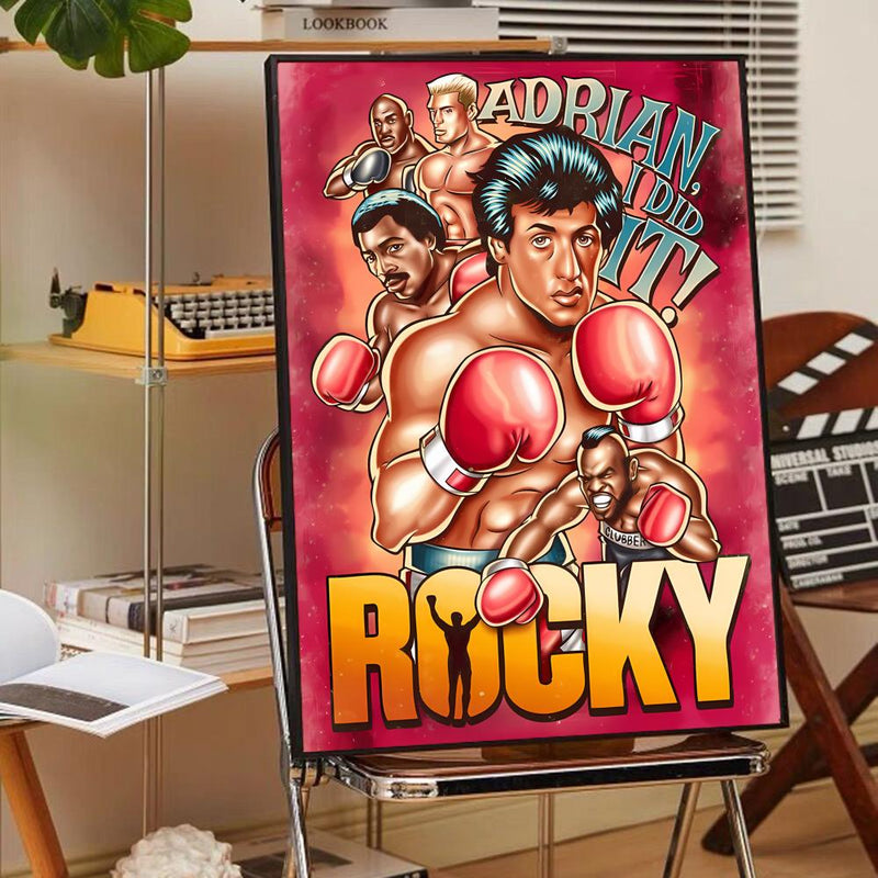 R-Rocky Classic Movie Good Quality Prints and Posters Whitepaper Sticker DIY Room Bar Cafe Aesthetic Art Wall Painting - PST PS Tradings