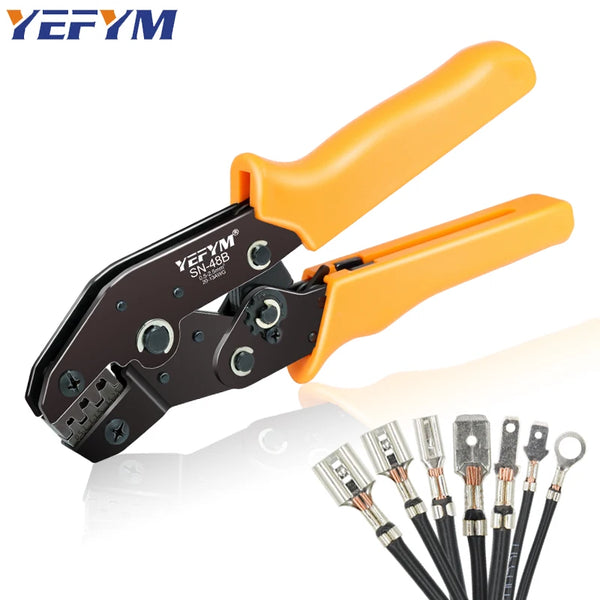 SN-48B SN-2 Wire Crimping Pliers 0.5-2.5mm2 20-13AWG for Box TAB 2.8 4.8 6.3 SM2.5 XH2.54 Terminals Sets Electrical Hand Tools