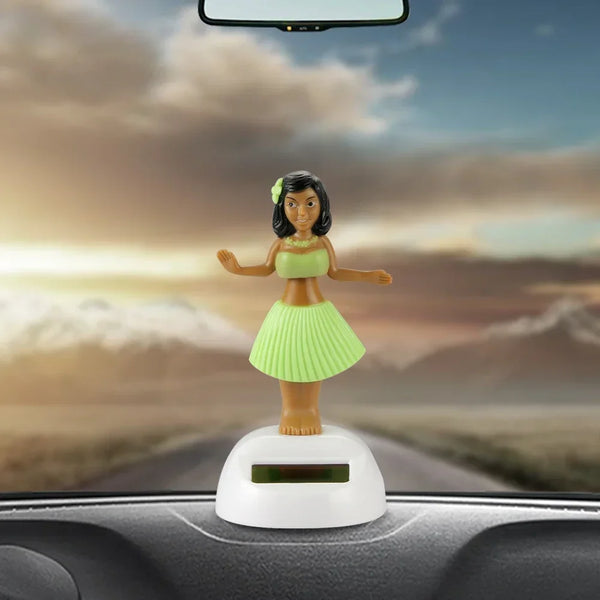 Car Ornament Automobiles Decoration Dancing Hula Girl Swinging Bobble Toy Gifts Auto Interior Home Decor Solar Girls Accessories - PST PS Tradings