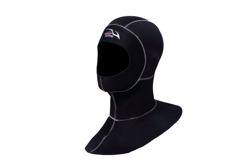 KEEP DIVING 3mm Neoprene Scuba Diving Hood With Shoulder Snorkeling Equipment Hat Cap Winter Swim Warm Wetsuit Spearfishing - PST PS Tradings