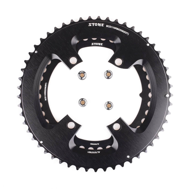 Stone Double Bicycle Chainring 5236T 5339T 5440T 5034t 48 33T  4632T BCD110 9-11 Speed For Shimano 105 R7000 UT R8000 DA R9100 - PST PS Tradings