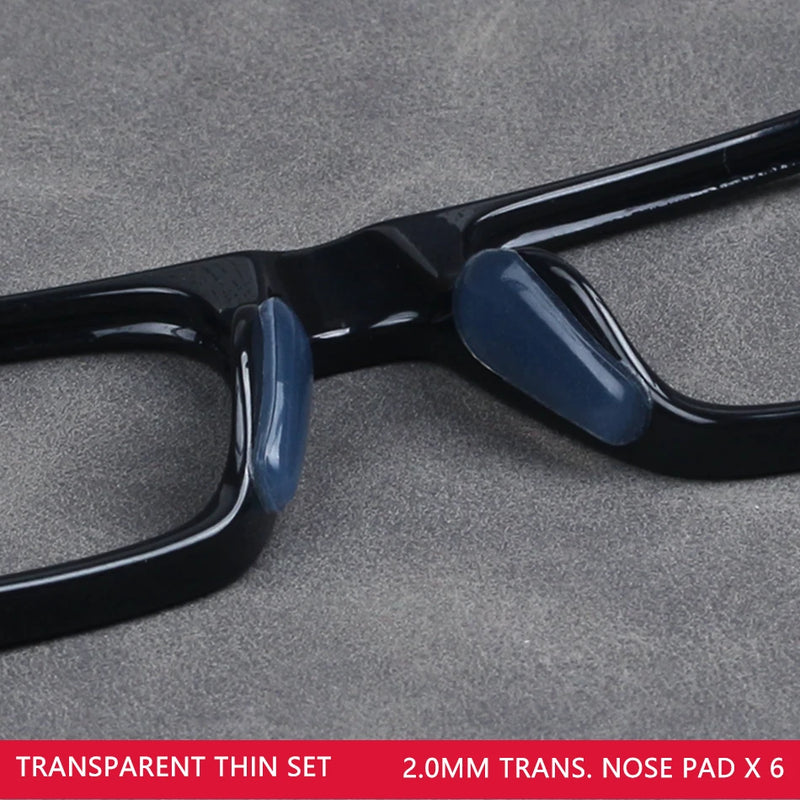 COLOUR_MAX 6Pairs Soft Silicone Nose Pad For Glasses Non-slip Eyeglasses Sunglass black white Nose Pad