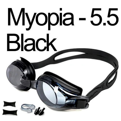 Swimming Goggles Myopia Professional Anti-fog UV Swimming Glasses Men Women Silicone Diopters Swim Sports Eyewear Optional Case - PST PS Tradings