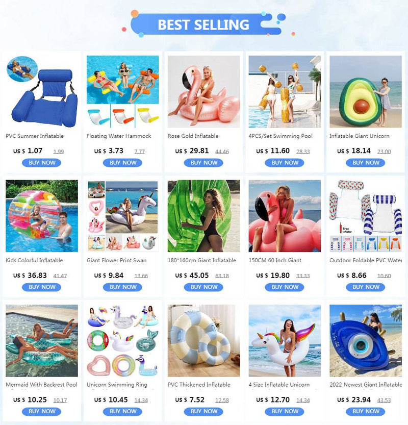 Inflatable Joust Swimming ring Pool Float Game Toys Water Sport Plaything For Children Adult Party Supply Gladiator Raft - PST PS Tradings