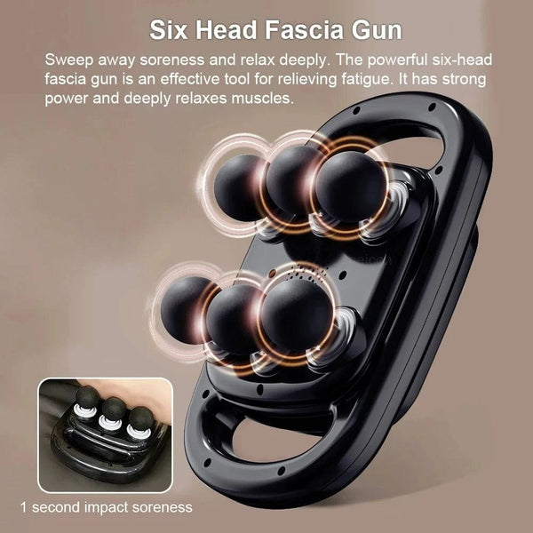 Fascia Massage Gun Muscle Massager Gun Back Waist Massage High Frequency Body Shoulder Massager Professional Muscle Massager Gun - Property & Safety Tradings