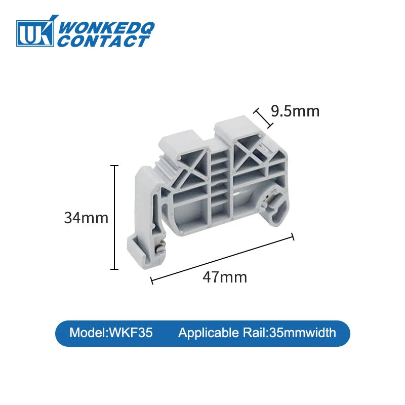 End Bracket Stop For NS35 DIN Rail Terminal Block E/UK E/UK2 EW35 WKF35 249-117 End Clamp For Universal Connector Marker Holder - PST PS Tradings