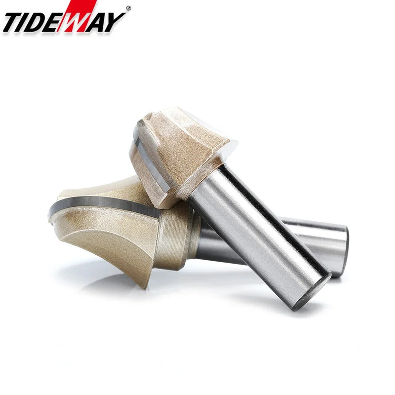 Core Box Round Cove Nose Bit Tungsten Carbide CNC Woodworking Groove Tools Router Bits for Wood 1/2 1/4 Shank Milling Cutter