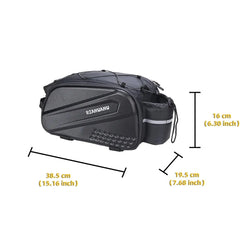 Bicycle Saddle Bag Large Capacity Bicycle Carrier Bag Tail Rear Bike Bags Bike Trunk Luggage Shoulder Handbag Waterproof Pannier - PST PS Tradings