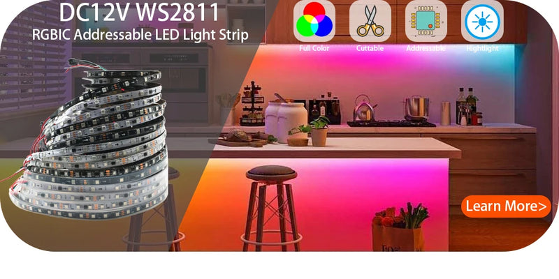 DC5V WS2812B Individually Addressable 5050 RGB Led Strip WS2812 Smart Pixels Led Light Black White PCB Waterproof IP30/65/67