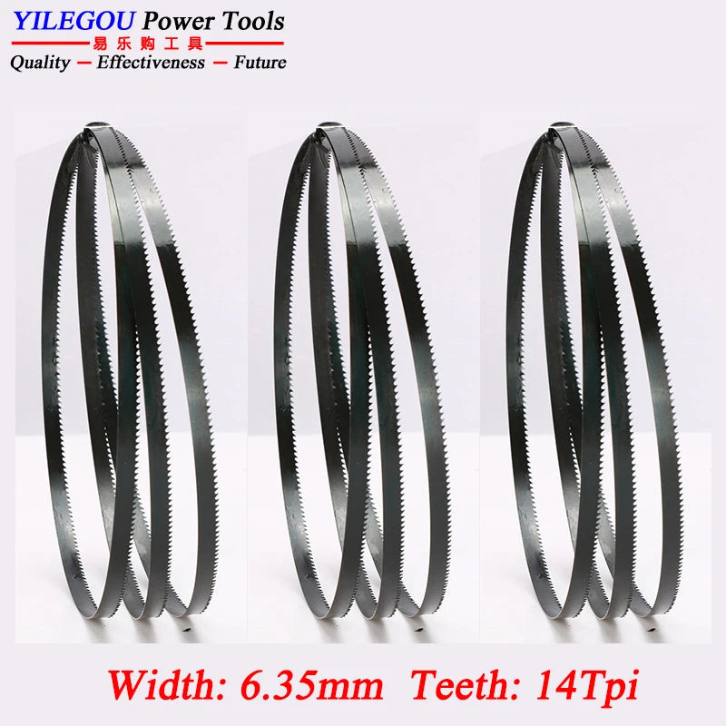 3Pcs 8" 9" 10" Band Saw Blades. 1400 1425 1570 1750mm Woodworking Bandsaw Blade 6, 14Tpi  Cutting Curve. 3 6.35 9.5mm Saw Blades