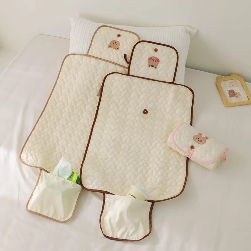 Foldable Portable Diaper Changing Pad Waterproof Baby Infant Diaper Urine Mat for Newborn Simple Bedding Changing Cover Pad - PST PS Tradings