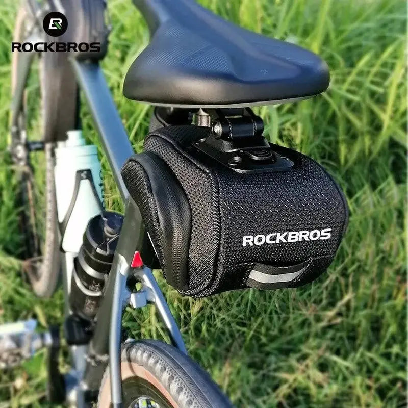 ROCKBROS Rainproof Bicycle Bag Shockproof Bike Saddle Bag For Refletive Rear Large Capatity Seatpost MTB Bike Bag Accessories - Property & Safety Tradings