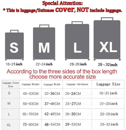 Customize Your Image / Name / Logo Luggage Cover Travel Accessories Elastic Suitcase Protective Covers Anti-dust Case Cover - PST PS Tradings