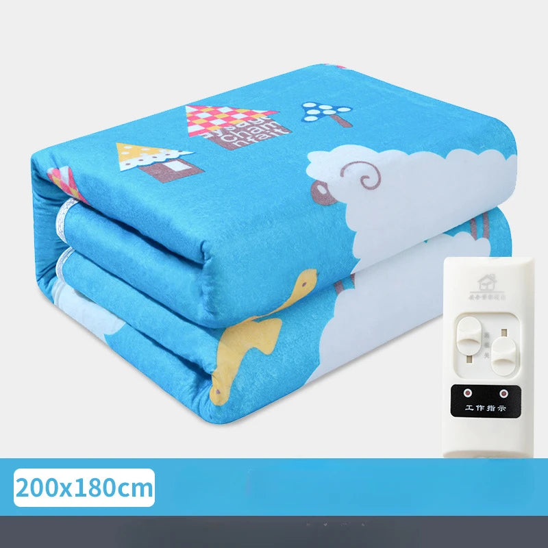 Electric Heating Blanket Automatic Thermostat Warmer Bed Mattress EU Plug 220V Electric Heated Carpets Mat Pad - PST PS Tradings