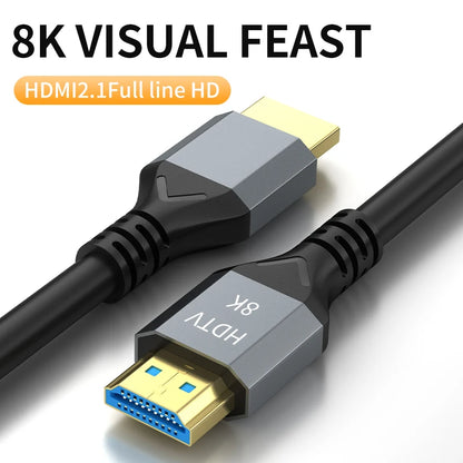 8K HDMI 2.1 Kabel 4K@120Hz 8K@60Hz 48Gbps Adapter für EARC ARC HDCP Ultra High Speed Video Kabel PC Laptop Projektor HD TV