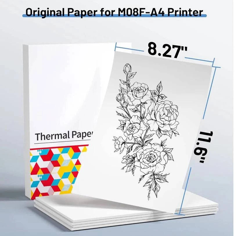 A4 Paper US-Letter Size Thermal Paper Printing Paper for Thermal Printer Portable A4 Printer Phomemo M08F P831 - Property & Safety Tradings