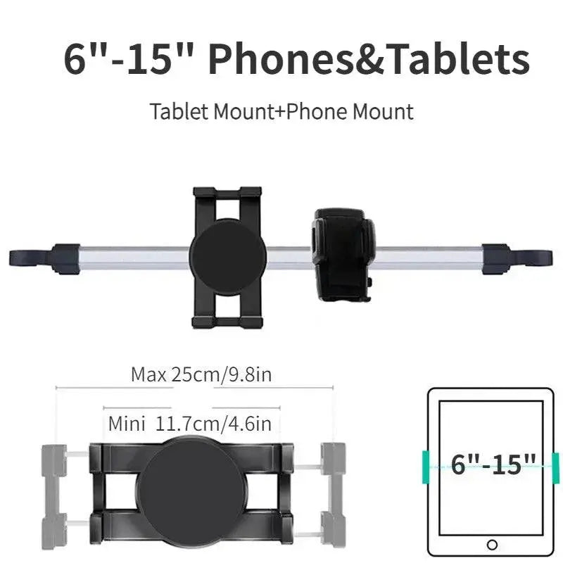 Tablet Holder for Tablet PC Car Back Seat Headrest Mounting Holder Tablet Universal 7-15'' for IPad Xiaomi Samsung Clip Mount - Property & Safety Tradings