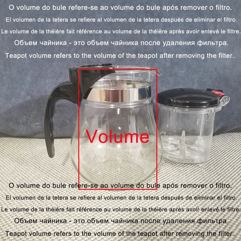 Hohe qualität Hitze Beständig Glas Tee topf Chinesische teegeschirr kung fu Tee-Set Puer Wasserkocher Kaffee Glas topf Bequem Büro teekanne