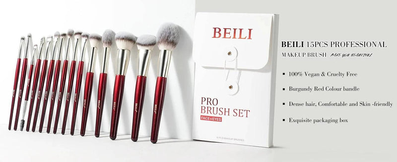 BEILI Professional 6/8pcs Classic Natural Eye Makeup Brushes Set Eyeshadow Eyebrow Blending Smokey Black Beauty Make up Brushes - PST PS Tradings